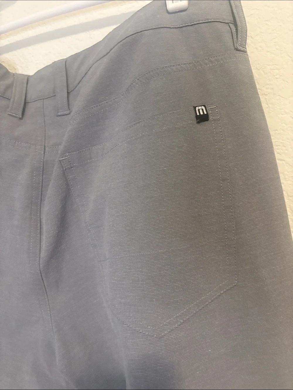 Travis Mathew Men's Light Gray Stretch Chinos